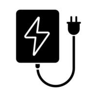 électricité icône vecteur. vert énergie illustration signe. éco symbole ou logo. vecteur