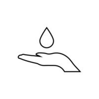 l'eau vecteur icône. pluie illustration signe. temps symbole ou logo.