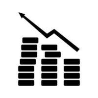 argent icône vecteur illustration signe. bourse symbole. la finance logo. dépôt marquer.