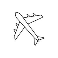 avion icône vecteur. avion illustration signe. avion symbole ou logo. vecteur