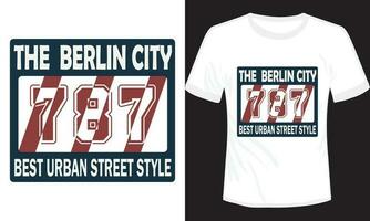 Berlin ville T-shirt élément graphique t chemise impression vecteur illustration conception