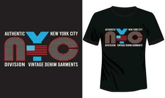 Nouveau york ville typographie T-shirt conception vecteur illustration