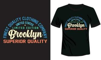 athlétique division Brooklyn supérieur qualité T-shirt conception vecteur illustration