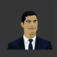 Cristiano ronaldo illustration vecteur