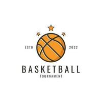 basketball logo modèle vecteur illustration