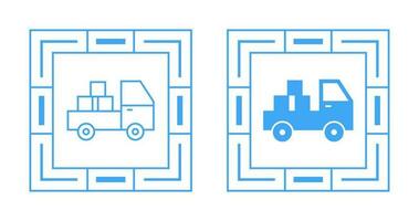 icône de vecteur de camionnette