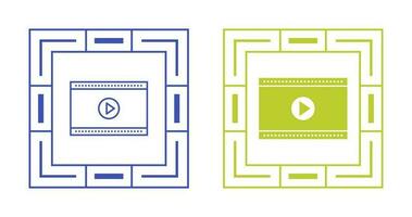 icône de vecteur de lecteur vidéo