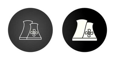 icône de vecteur de centrale nucléaire