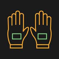 icône de vecteur de paire de gants