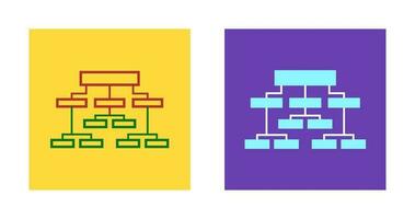 icône de vecteur de structure d'entreprise