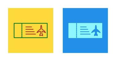 icône de vecteur de billets d'avion