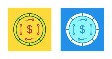 icône de vecteur de monnaie numérique