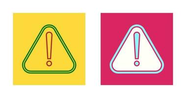 icône de vecteur de signe d'avertissement