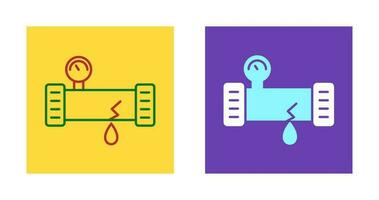 icône de vecteur de tuyau cassé