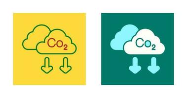 icône de vecteur de co2