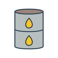 icône de vecteur de baril de pétrole