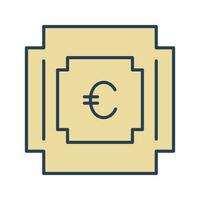 icône de vecteur symbole euro