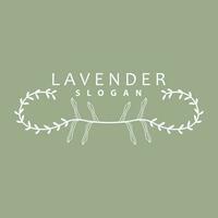 lavande logo, Facile élégant violet fleur plante vecteur, salutation carte conception, bannière, fleur ornement, lavande main tiré mariage, icône symbole illustration vecteur