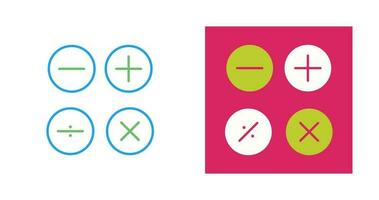 icône de vecteur de symboles mathématiques