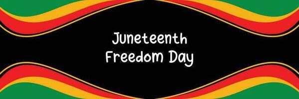 juneteenth thème ondulé abstrait arrière-plan, liberté jour, annuel vacances. vecteur conception pour bannières, salutation cartes, affiches.