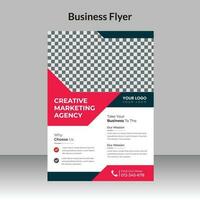 conception de flyer d'entreprise et modèle de couverture de brochure d'agence de marketing numérique vecteur