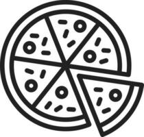 Pizza icône vecteur image.