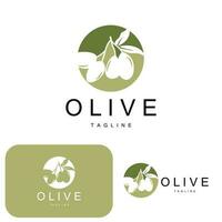 olive logo, olive pétrole plante vecteur, Naturel à base de plantes santé médicament conception, illustration modèle icône vecteur