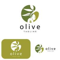 olive logo, olive pétrole plante vecteur, Naturel à base de plantes santé médicament conception, illustration modèle icône vecteur