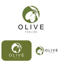 olive logo, olive pétrole plante vecteur, Naturel à base de plantes santé médicament conception, illustration modèle icône vecteur