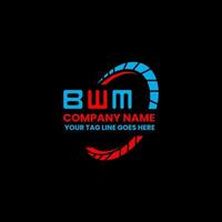bwm lettre logo Créatif conception avec vecteur graphique, bwm Facile et moderne logo. bwm luxueux alphabet conception