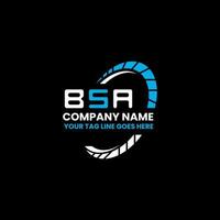 bsa lettre logo Créatif conception avec vecteur graphique, bsa Facile et moderne logo. bsa luxueux alphabet conception