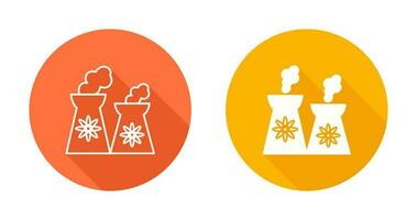 icône de vecteur de centrale nucléaire