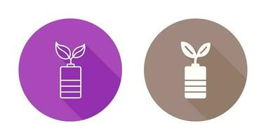 icône de vecteur de batterie écologique