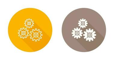 icône de vecteur de plusieurs roues dentées