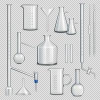 verrerie de laboratoire mis en illustration vectorielle vecteur