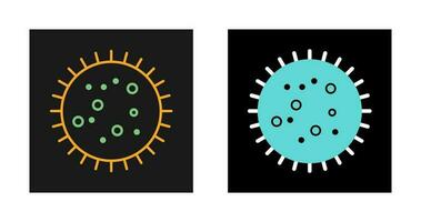 bactérie dans l'icône de vecteur de diapositive