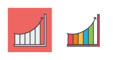 icône de vecteur de graphique croissant