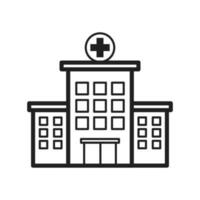 hôpital icône vecteur conception illustration