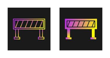 icône de vecteur de barrière routière