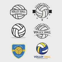 vecteur volley-ball logo modèle