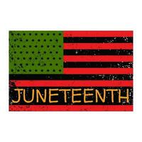 le 19 juin, liberté journée. panafricain drapeau. africain Amérique drapeau. Afro-américain indépendance jour, juin 19. vecteur illustration sur blanc Contexte