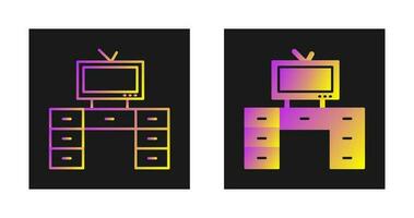 téléviseur avec icône vectorielle vecteur