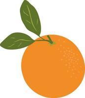 mûr juteux sucré Frais Orange sur une blanc Contexte. or fruit. orange, mandarin, mandarine. vecteur