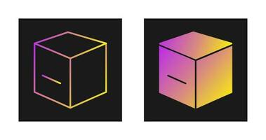 icône de vecteur de cube