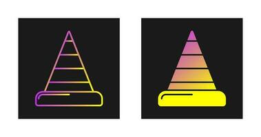 icône de vecteur de cône