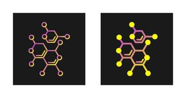 icône de vecteur de molécules