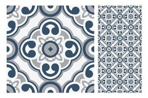 motifs de carreaux vintage design sans couture antique en illustration vectorielle vecteur