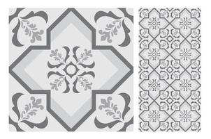 motifs de carreaux vintage design sans couture antique en illustration vectorielle vecteur