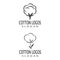 coton logo modèle vecteur symbole nature