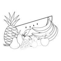 des fruits logo vecteur illustration